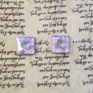 Decorative glass Kirkland containers (purple)